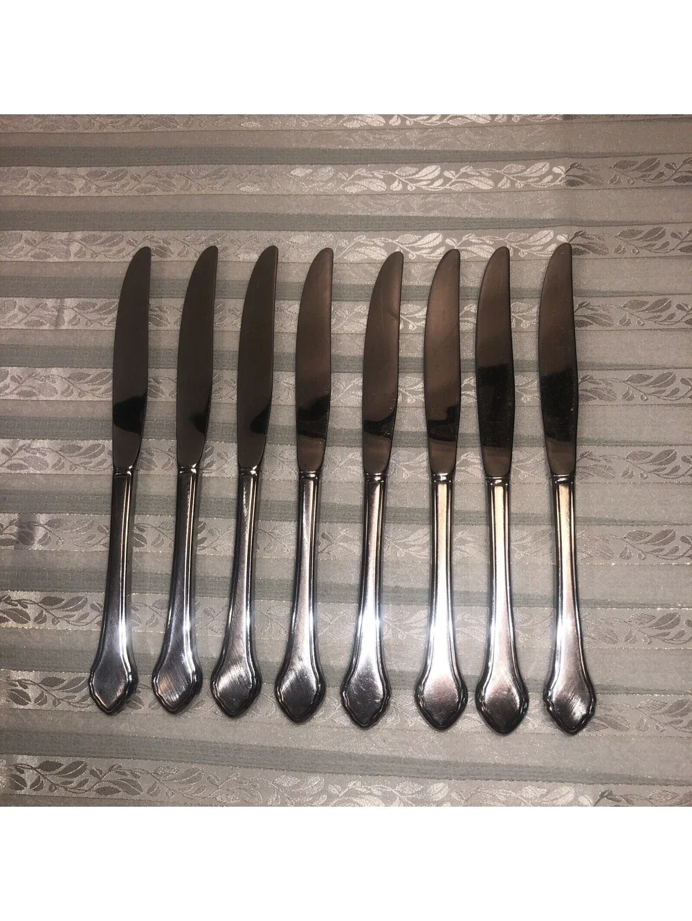 Oneida SUMMER MIST Wm A Rogers AUTUMN GLOW Deluxe Ltd Stainless Dinner Knife X8